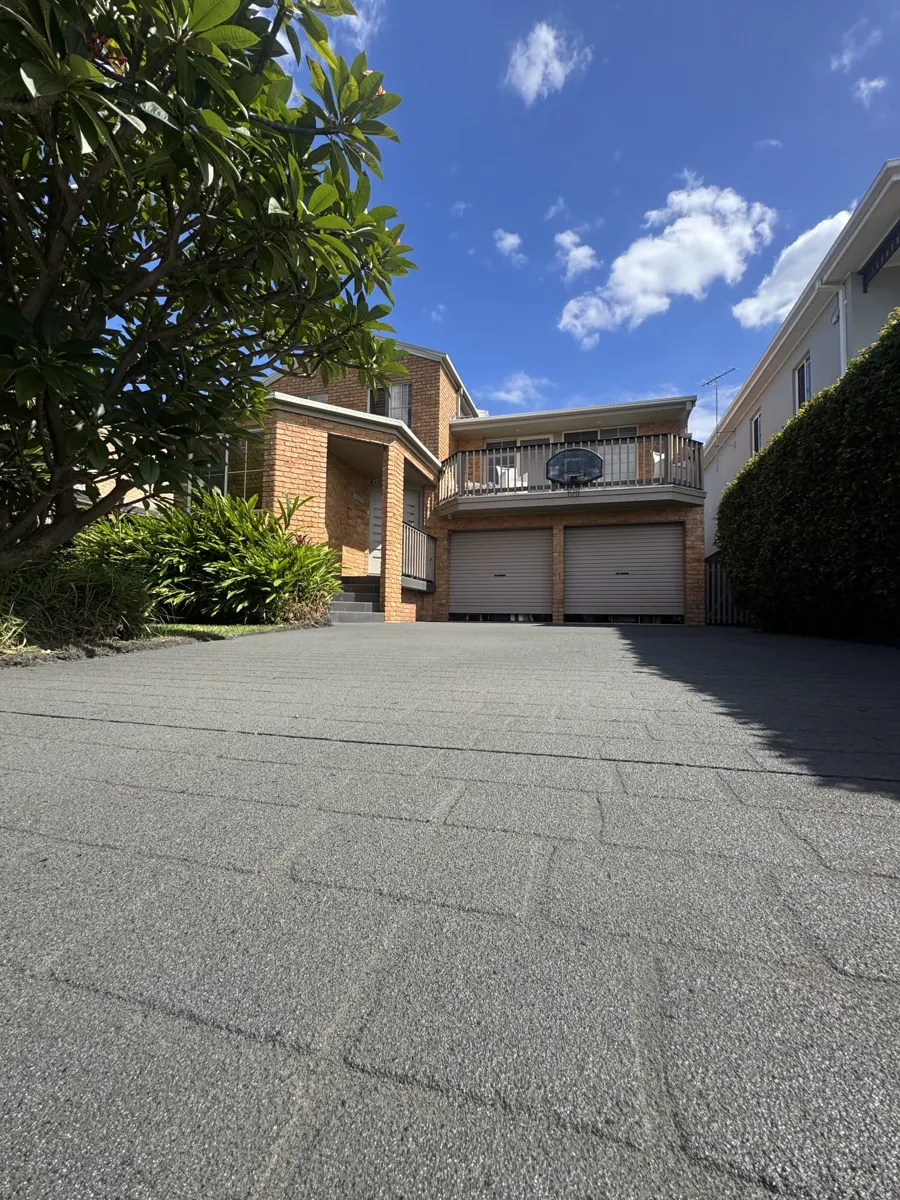 Residential driveway transformation — after